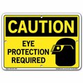 Vestil Sign, Caution, 10.5x7.5", Polystyrene, .040, SI-C-10-A-PS-040 SI-C-10-A-PS-040